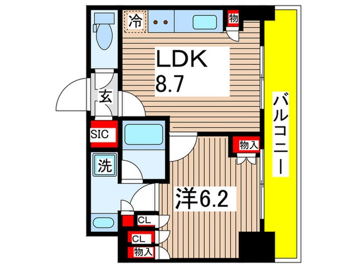 パークアクシス東陽町・親水公園の物件間取画像