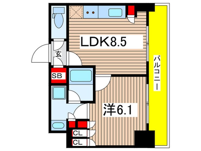 パークアクシス東陽町・親水公園の物件間取画像