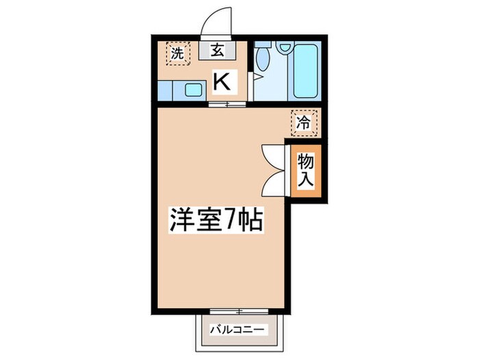 アサヒコーポの物件間取画像