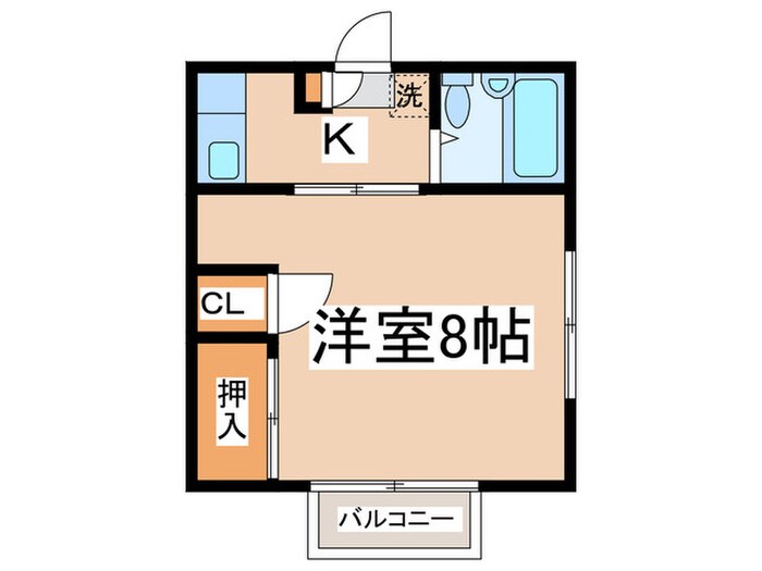 アサヒコーポの物件間取画像