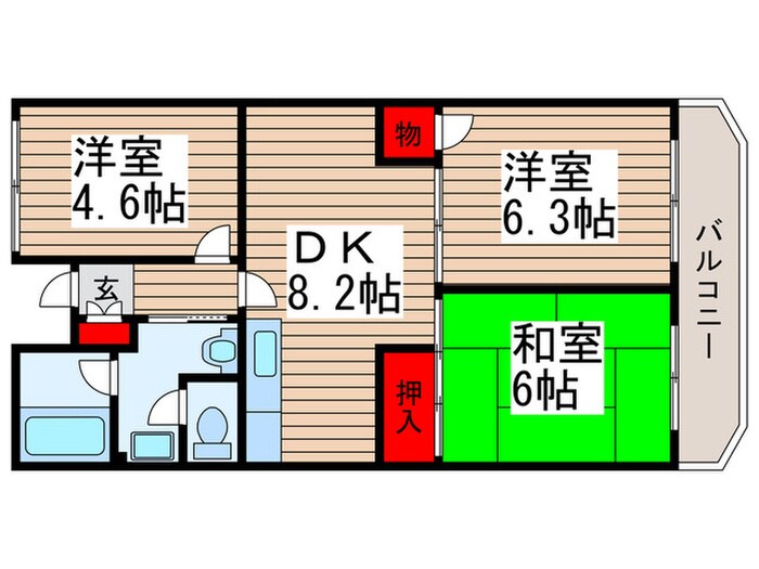 物件間取画像