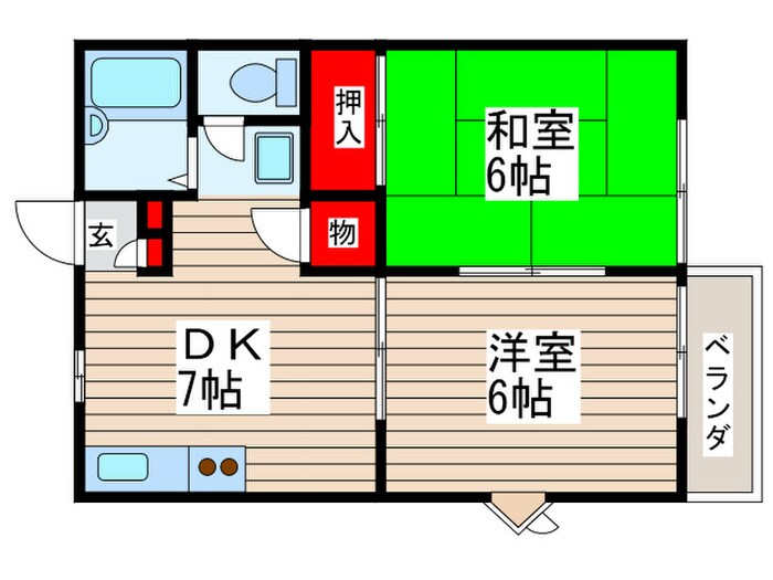 ルナハイツの物件間取画像