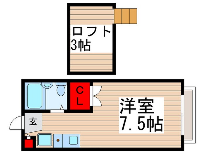 レオパレステジマの物件間取画像