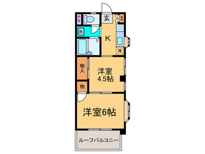 ビラモデルナ  Ｎの物件間取画像