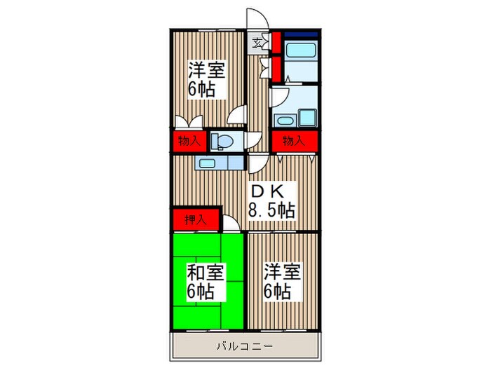 メゾン大西の物件間取画像