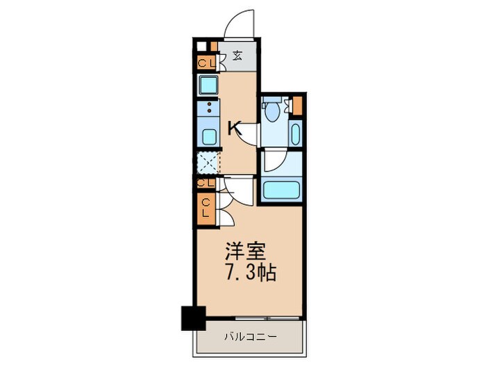 パークアクシス築地の物件間取画像