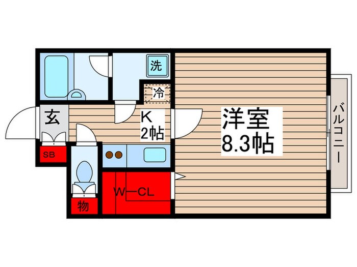 ミレ－ニア佐賀の物件間取画像