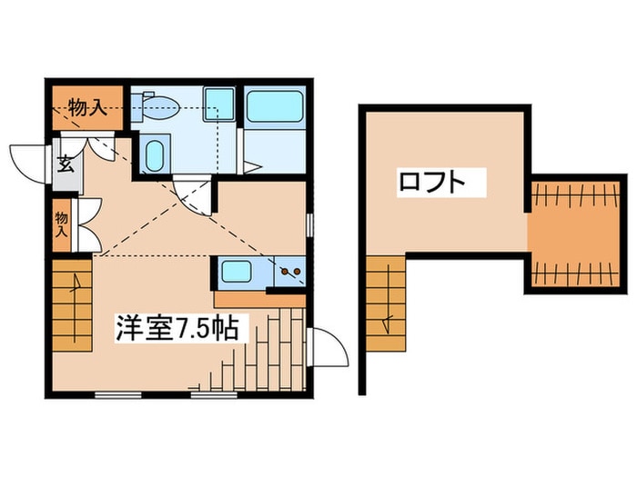 プリマドンナ淵野辺　壱番館の物件間取画像