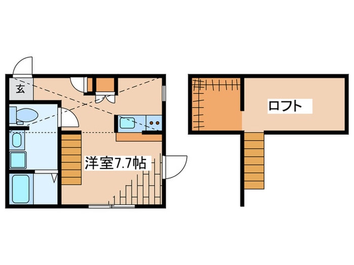 プリマドンナ淵野辺　壱番館の物件間取画像