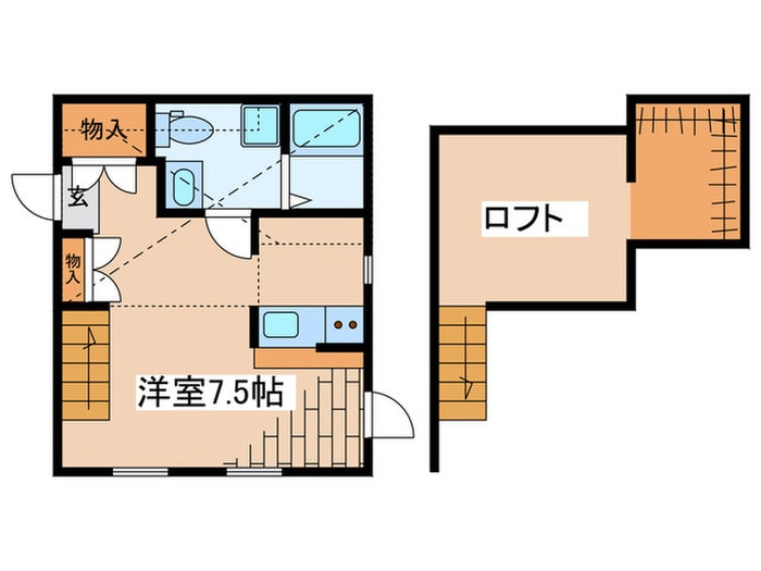 プリマドンナ淵野辺　壱番館の物件間取画像