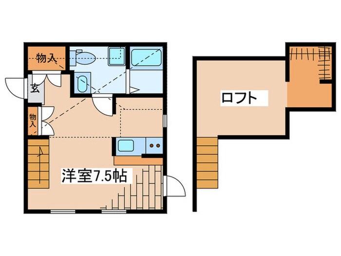 プリマドンナ淵野辺　壱番館の物件間取画像