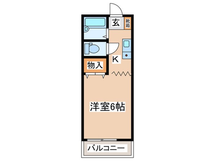 コーポたつみの物件間取画像