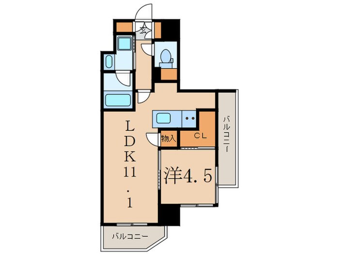 ドゥーエ二子新地の物件間取画像