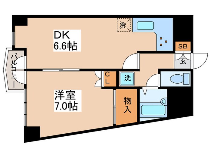 日神ﾊﾟﾚｽ立石の物件間取画像