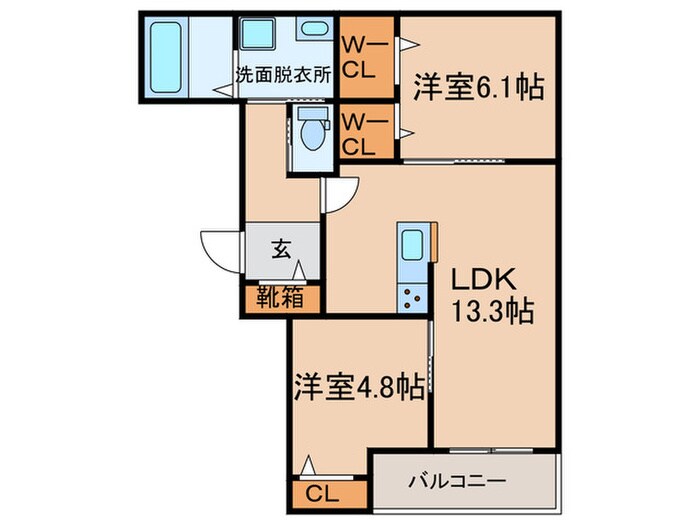 仮）ララメゾン小杉の物件間取画像