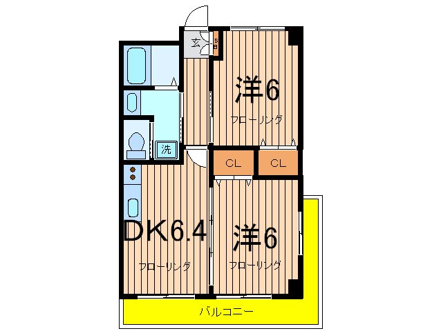 月村マンションＮｏ.３２の物件間取画像