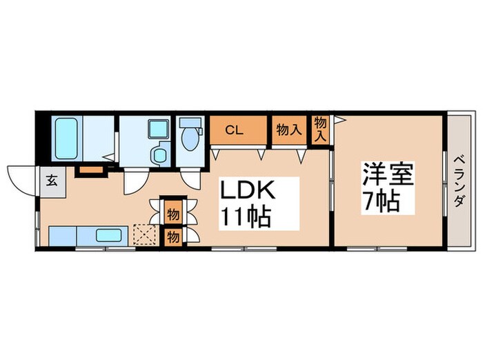 田中マンションの物件間取画像