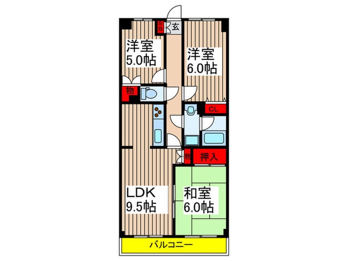 ヴィクトワ－ルワコ－の物件間取画像