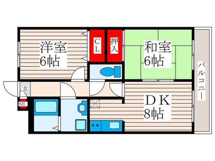 イレブンアールの物件間取画像