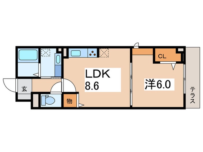 仮)D　Bless南林間の物件間取画像