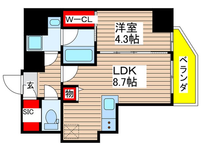 リビオメゾン南砂町の物件間取画像