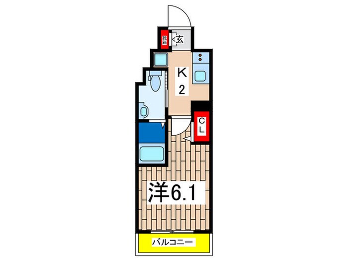 S-RESIDENCE横濱阪東橋の物件間取画像