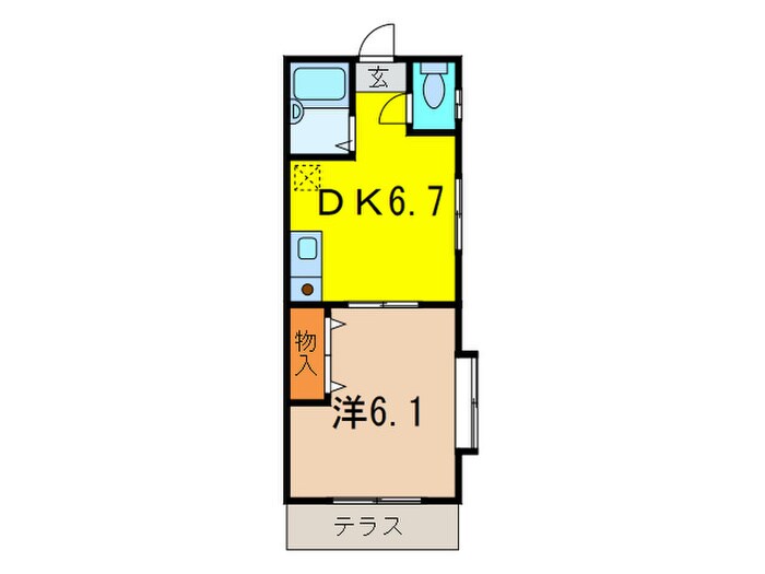 ハイム　クレ－ルの物件間取画像