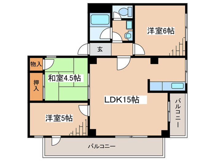 カ－サ鹿沼台の物件間取画像