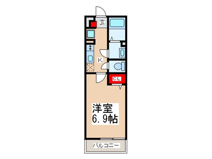 ハビテ国立の物件間取画像