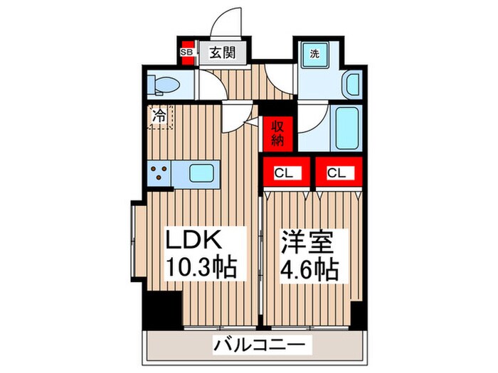 LUNIQ錦糸町の物件間取画像