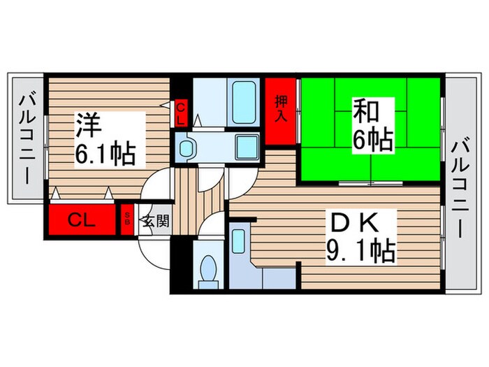 第３春実マンション安塚の物件間取画像