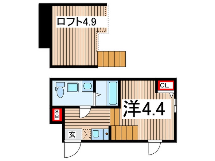 ハーモニーテラス南小岩の物件間取画像