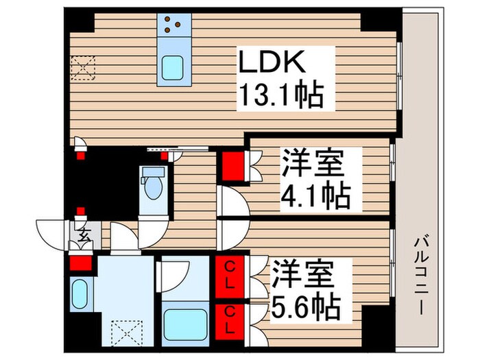 クレストコート東日暮里の物件間取画像