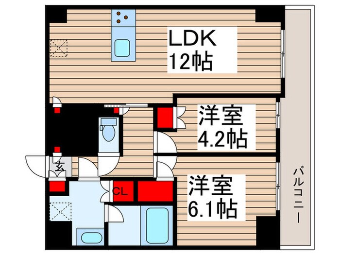 クレストコート東日暮里の物件間取画像