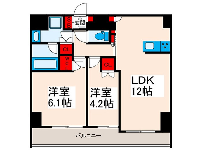 クレストコート東日暮里の物件間取画像