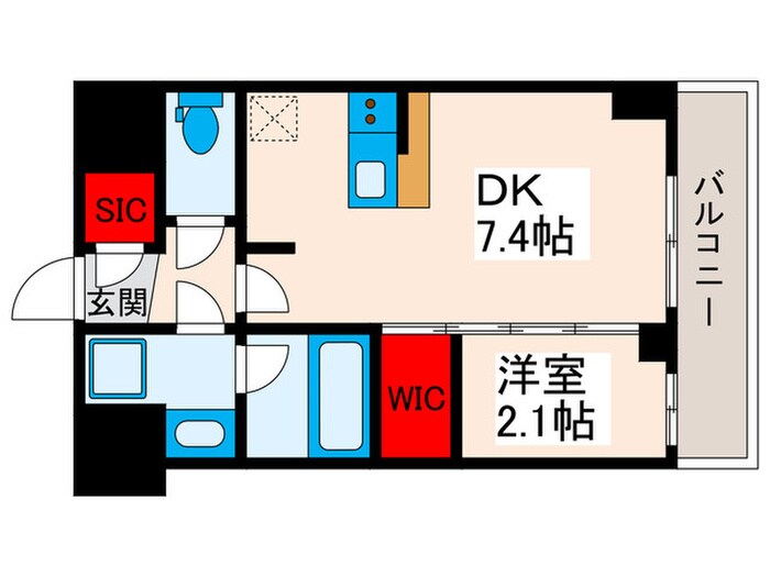 クレストコート東日暮里の物件間取画像