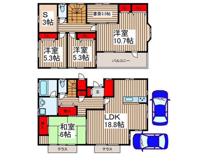 志木市本町６丁目戸建ての物件間取画像