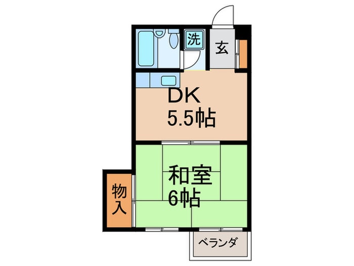 グリーンハイツ大森の物件間取画像