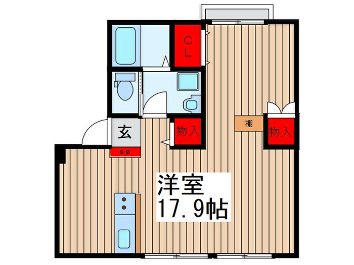 アーバン岩沢の物件間取画像