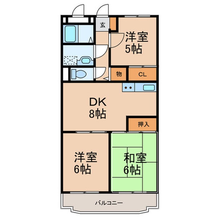 Ｓ ＳＱＵＡＲＥの物件間取画像