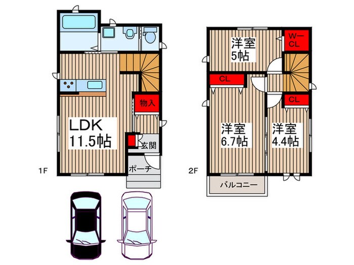 仮）上青木西５丁目計画Ⅱの物件間取画像