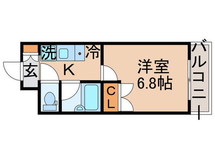 ｳﾞｪﾙﾄｳｫｰﾀｰﾌﾛﾝﾄ（402）の物件間取画像