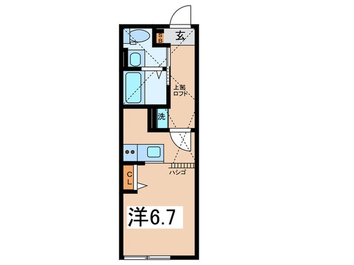 ベイルーム長後の物件間取画像