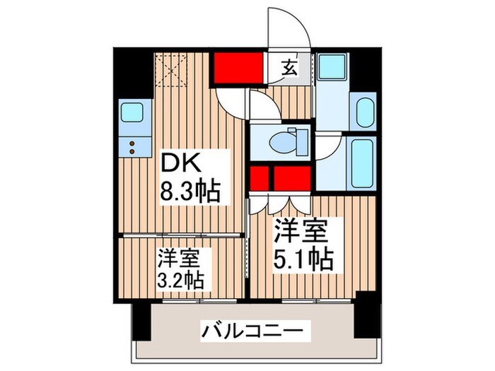 パークアクシス上野EASTの物件間取画像