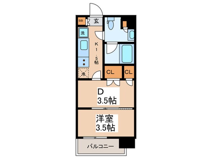 パークアクシス上野EASTの物件間取画像