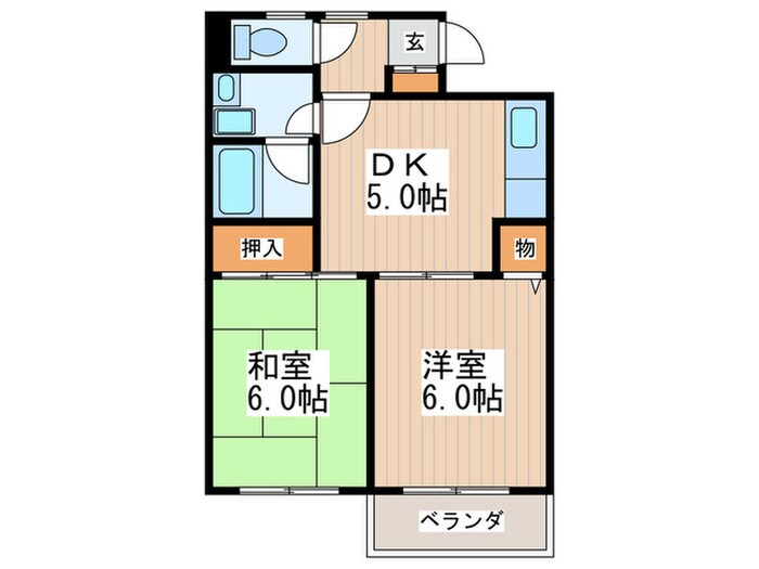 サンライズマンション小平の物件間取画像