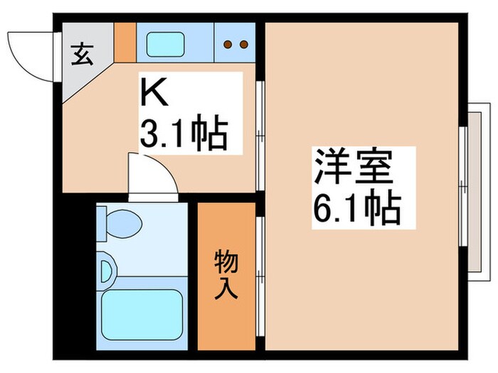 メゾン四ツ木の物件間取画像