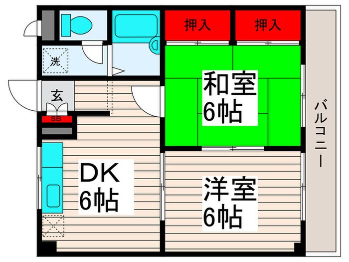 エステ－トピアエ－スの物件間取画像