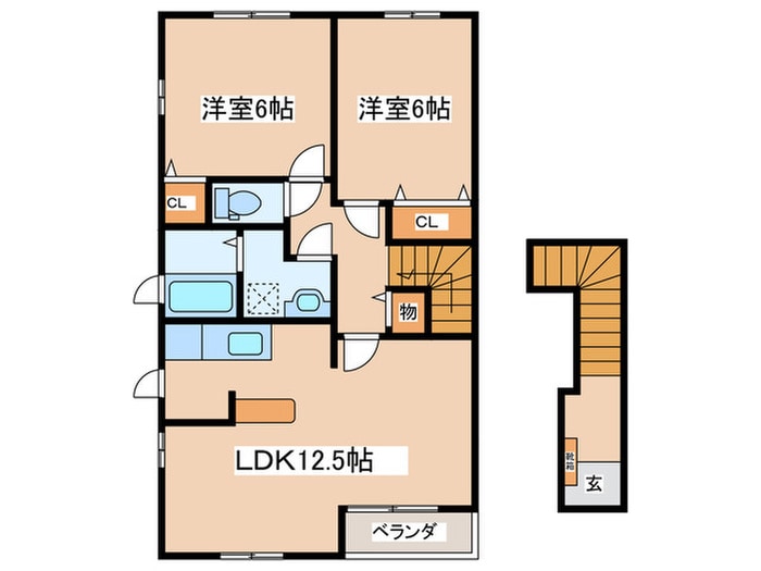 プティ　アンジェの物件間取画像