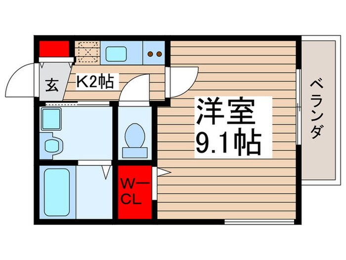 メゾン習志野Ⅰの物件間取画像